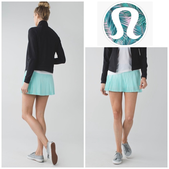 lululemon athletica Pants - Lululemon Pleat To Street Skirt II in Blue Black